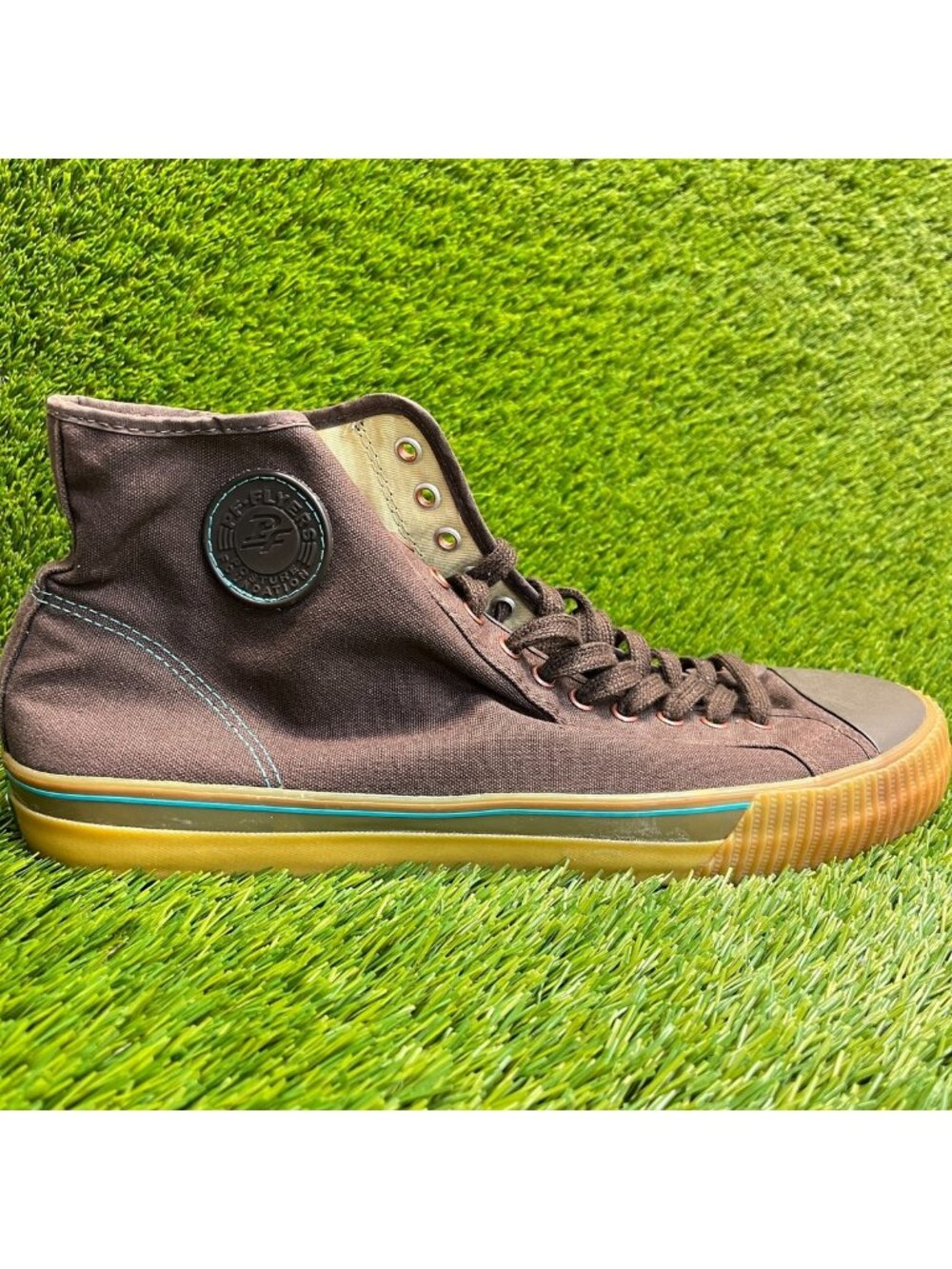 PF Flyers Center High Mens Size 16 Brown Gum Athletic Walking Shoes Sneakers